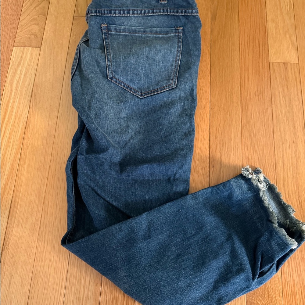 Free People Ankle Jeans Cropped Raw Hem